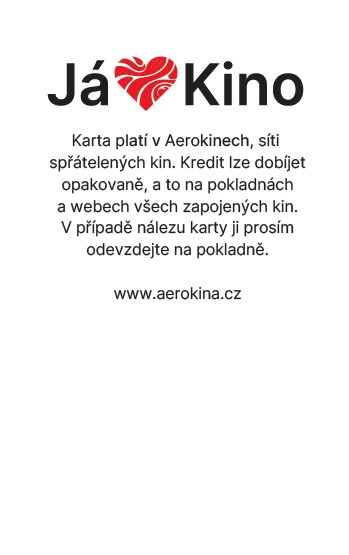 Kinokarta Zadní Strana